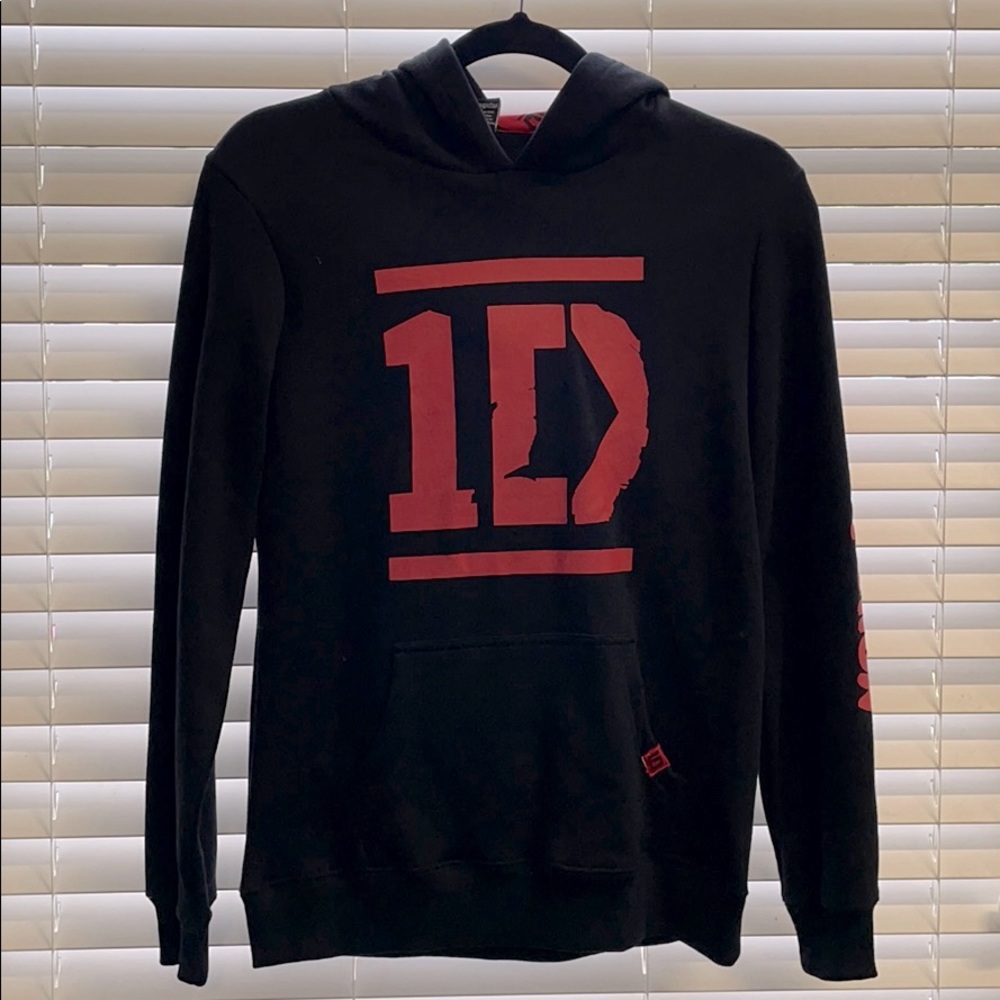 NWT RARE One Direction 1D BLACK HOODIE RARE ORIGINAL MERCH - Picture 2 of 9